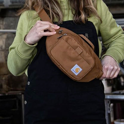 Carhartt Classic Adjustable Sling Bag, Durable, 600-Denier Water Resistant Hip Pack - color: Essential Waist Pack (Mossy Oak Bottomlands)