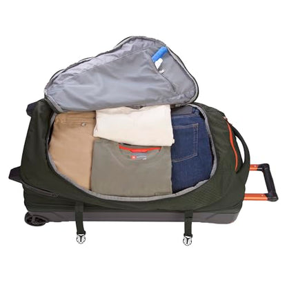 Eddie Bauer Expedition Rolling Duffel Bag with Wheels - Dark Thyme, 30" - color: Dark Thyme, size: 30" (Check-In)