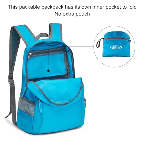 G4Free 20L Small Packable Travel Hiking Backpack for Men Women - color: Sky Blue, size: 20L