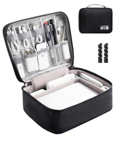 OrgaWise Electronics Travel Organizer, Two-Layer Tech Case - color: Two layer-Black