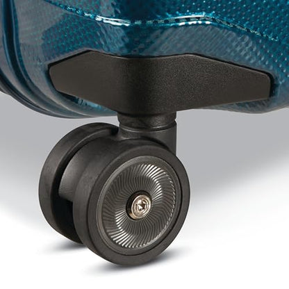 Samsonite Proxis Medium Hardside Luggage with Dual Spinner Wheels - Innovative Roxkin™ Lightweight Shell With Ultimate Durability- Includes TSA Lock, Ergonomic Telescoping Handle - Petrol Blue - color: Petrol Blue, size: Medium Spinner