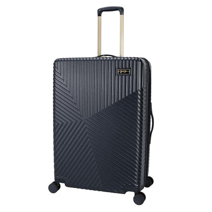 Jessica Simpson Abilene 28" Expandable 8-Wheel Spinner Large Checked Luggage Suitcase, Blue Nights - color: Blue Nights, size: Large Checked
