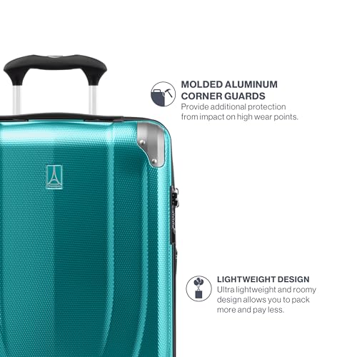 Travelpro Pathways 3 Hardside Checked Luggage Suitcase, Teal, 28-Inch - color: Kayak Teal, size: Checked Large 28 Inch