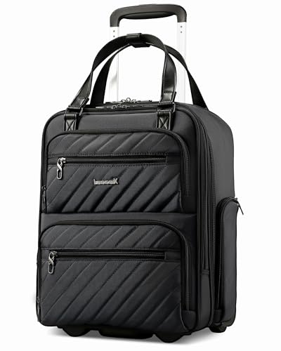 LUGGEX Underseat Carry On Bag, All Black, 16" - color: All Black, size: Underseat 16 inch