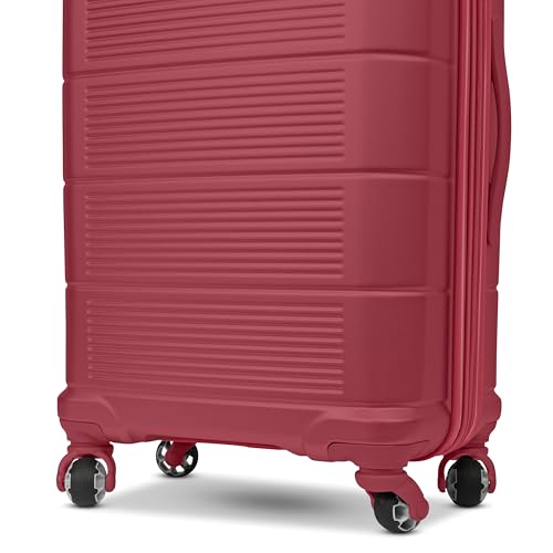 American Tourister Stratum 2.0 Expandable Hardside Luggage with Spinner Wheels, Radient Raspberry, Carry-on - color: Radient Raspberry, size: 20-Inch Carry-On