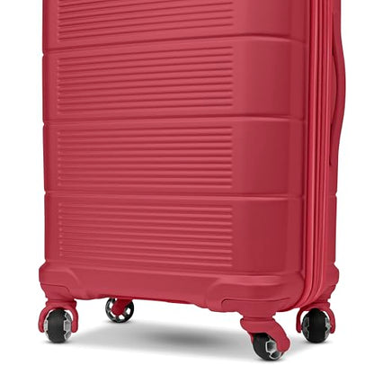 American Tourister Stratum 2.0 Expandable Hardside Luggage with Spinner Wheels, Radient Raspberry, Carry-on - color: Radient Raspberry, size: 20-Inch Carry-On