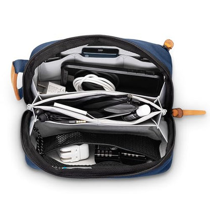 TRIPPED Travel Gear Tech Organizer Pouch for Cables and Accessories - color: Navy
