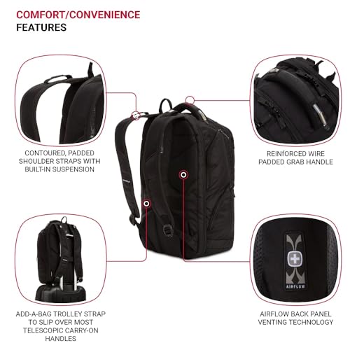 SwissGear 2762 ScanSmart Laptop Backpack, Fits Most 16 Inch Laptops, TSA Friendly, Work, School, Men's and Women's, Black - style: 2762 Scansmart Backpack