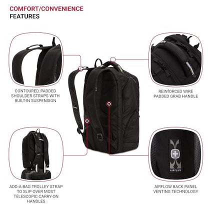 SwissGear 2762 ScanSmart Laptop Backpack, Fits Most 16 Inch Laptops, TSA Friendly, Work, School, Men's and Women's, Black - style: 2762 Scansmart Backpack