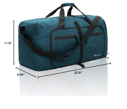 Dimayar 40L Foldable Duffle Bag, Travel & Weekender, Overnight, Gym - color: Green, size: 40L