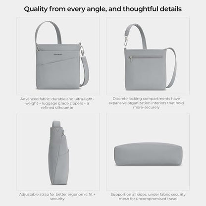 Travelon Anti-Theft Roam Small Crossbody - color: Glacier