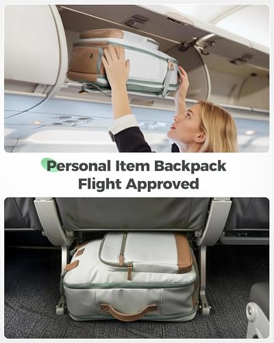 MATEIN HER 18x14x8 Personal Item Backpack with Detachable Shoe Compartment