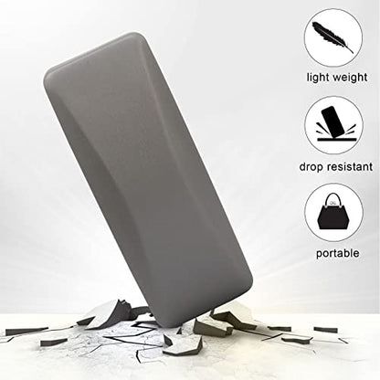 SMARTTOP Hard Shell Eyeglass Case- Glass Case With Cleaning Cloth, Glasses Case hard shell for men women - color: Grey