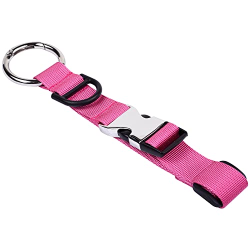 Wisdompro Jacket Gripper Travel Strap, Add a Bag Luggage Straps - Hot Pink - color: Hot Pink