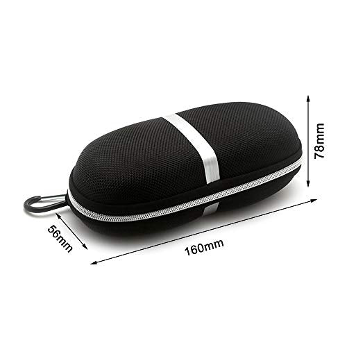 Sunglasses Case,Large Waterproof Eyeglasses Case Hard for Adults & Kids - color: Black2