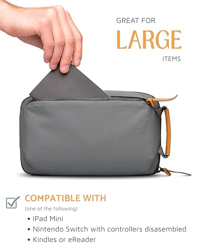 TRIPPED Travel Gear Tech Organizer Pouch for Cables and Accessories - color: Grey