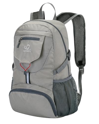 WATERFLY Small Lightweight Packable Backpack: 20l Hiking Daypack Man Woman - color: Grey3