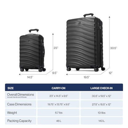 Travelpro Maxlite Air V2 Hardside 2-Piece Set, Grey, 20/28-Inch - color: Shadow Grey, size: 2 Piece Set (20/28)