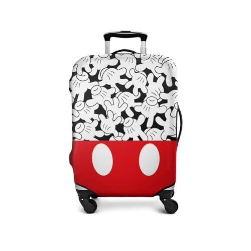 Mouse Hands Gesture Luggage Cover Protector Fit 25-28 Inch, White - color: Luggage Cover-1, size: L(25-28in)