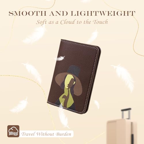 Lychii Passport Holder, RFID Blocking Travel Wallet, Slim Passport Cover - color: Chocolate