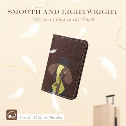 Lychii Passport Holder, RFID Blocking Travel Wallet, Slim Passport Cover - color: Chocolate