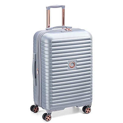 DELSEY PARIS Cruise 3.0, 24 Inch Checked-Medium Luggage, Platinum - color: Platinum, size: Checked-Medium 24 Inch