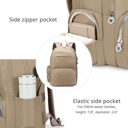 Swissdigital Design Backpack for Women Fits 15.6-Inch Laptop SD1711-75 - color: Khaki