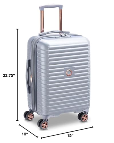 DELSEY PARIS Cruise 3.0, 20 Inch Carry-On Hardside Luggage, Platinum - color: Platinum, size: Carry on 20 Inch