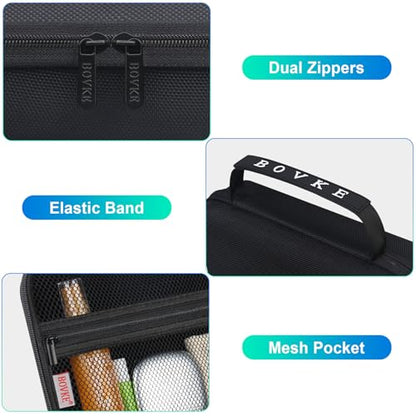 BOVKE Travel Sunglasses Organizer, Glasses Display Case, Eyeglasses Organizer Storage Holder for Multiple Pairs for Men Women