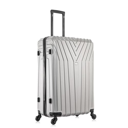 InUSA VASTY 24-Inch Medium Hardside Spinner Luggage Lightweight Grey - color: Grey, size: 24 Inch