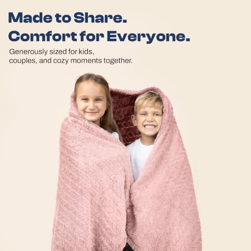 EverSnug Travel Blanket & Pillow 68x42 - Premium Ultra-Soft Microfleece 2 in 1 Compact & Packable Flight Blanket with Soft Bag Pillowcase, Hand Luggage Sleeve and Backpack Clip (Light Pink) - color: Light Pink