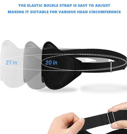 Sleep Mask for Men and Women, 3D Blackout Eye Mask for Side Sleepers, Black - color: Black