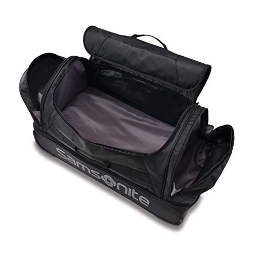 Samsonite Andante 2 Wheeled Duffel Bag – 32-Inch Durable Rolling Luggage with Inline Skate Wheels, Push-Button Handle & Spacious Compartments – Travel-Friendly and Lightweight - All Black - color: All Black, size: 32-Inch