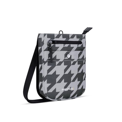 Sherpani Prima, RFID Anti-Theft Crossbody for Women - color: Grey Houndstooth Dark