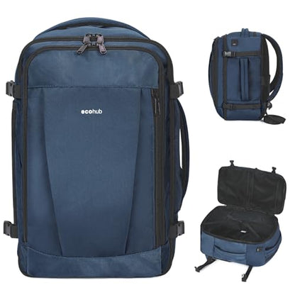 ECOHUB Travel Backpack 18x14x8 Frontier Airlines Personal Item Bag Blue - color: Blue, size: 18 inch