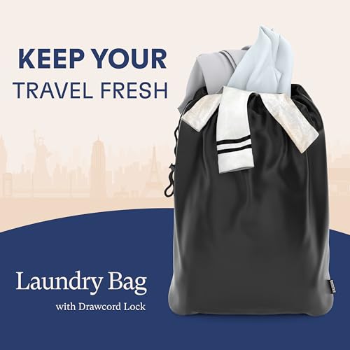 Shacke 5 Set Packing Cubes for Travel with Laundry Bag (Dark Grey) - color: 5 Set - Dark Grey, size: Set of 5