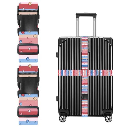 Nuxovilar Luggage Straps Set for Suitcase 1.96x71in Polyester - color: YLU10323, size: 1.96"x70.86"