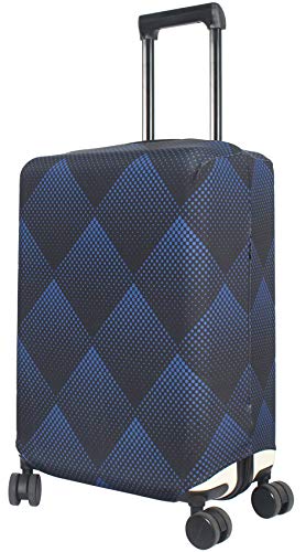 HYPER VENTURE Travel Luggage Cover Suitcase Protector Fits 23-26 Inch, M - color: Blue Cube, size: M