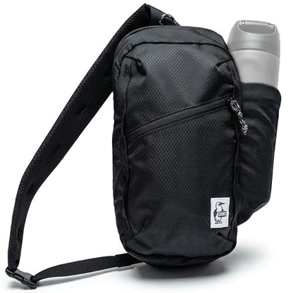 Chums Daytripper Hiking Sling Bag with Water Bottle Holder - color: Black