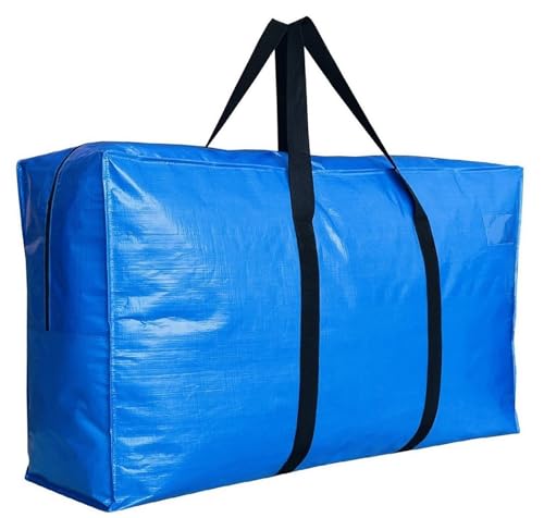 DoYiKe 엑스트라 라지 보관용 더플 백, 점보 이사 백 블루 280L - color: 블루., size: 280L - 50"l x 15"w x 23"h