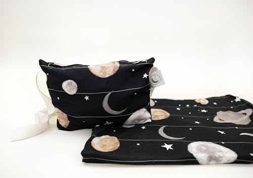 Beddy's Black Outer Space Travel Blanket with Shoulder Bag for Kids - color: Black