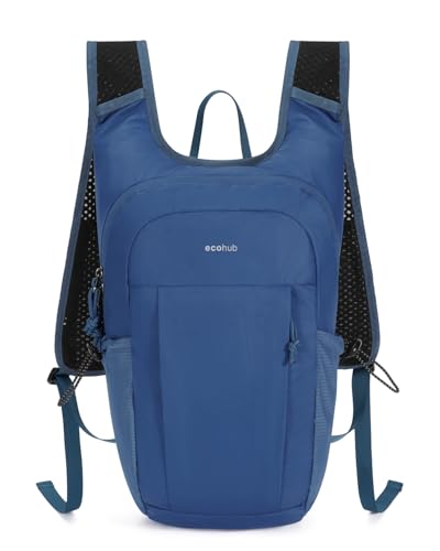 ECOHUB Small Hiking Daypacks Men 15L Lightweight Backpack for Travel Blue - color: Blue