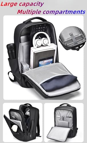 17/15.6" Business laptop backpack, PU Travel backpack,carry on backpack, Expandable laptop backpack Women Men,college backpack (02#updated, Green) - color: 02#green, style: 02#updated