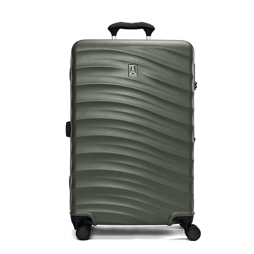 Travelpro Maxlite Air V2 Hardside Expandable Checked, Green, 25-Inch - color: Slate Green, size: Checked Medium 25-Inch