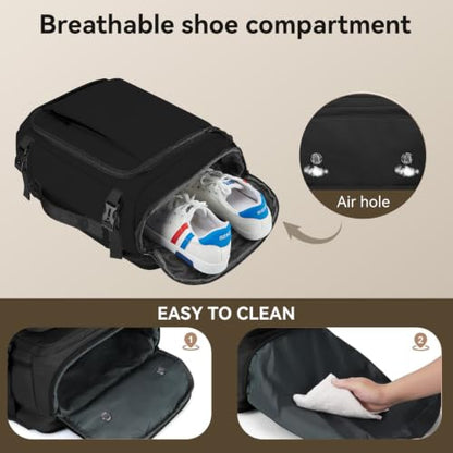 Travel Backpack for Men Women, Carry On Laptop Backpack - color: Black-1