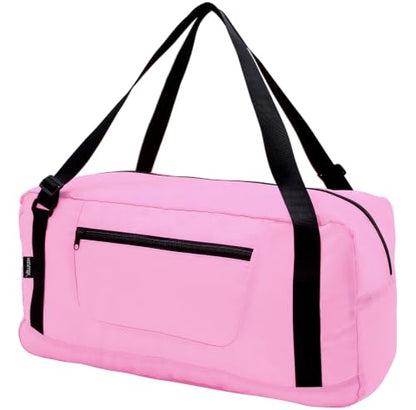 HOLYLUCK Foldable Travel Duffel Bag Luggage Great for Gym -55L, Pink - color: Pink, size: 55L