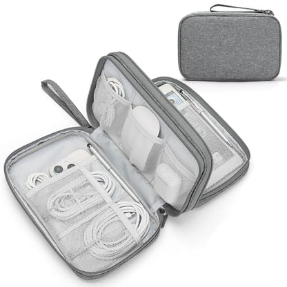 FYY Electronic Organizer, Travel Tech Pouch Bag, Large, Dark Grey - color: Dark Grey, size: 9.1 x 5.9 x 3.15 inches