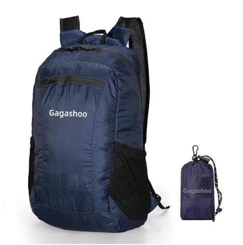 Ultra Foldable Hiking Daypack，Packable Backpack Travel, Dark Blue - color: Dark Blue