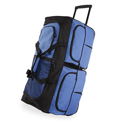 Pacific Coast Unisex 30' Large Rolling Duffel Bag, Cobalt,One Size - color: Cobalt