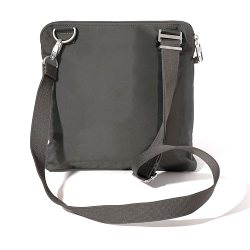 Baggallini Securtex Anti-Theft Large Crossbody - color: Charcoal